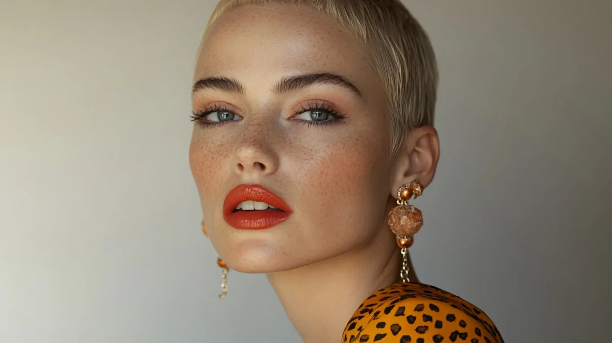 Close-up of woman with glowing skin and Sculptra-enhanced facial contours