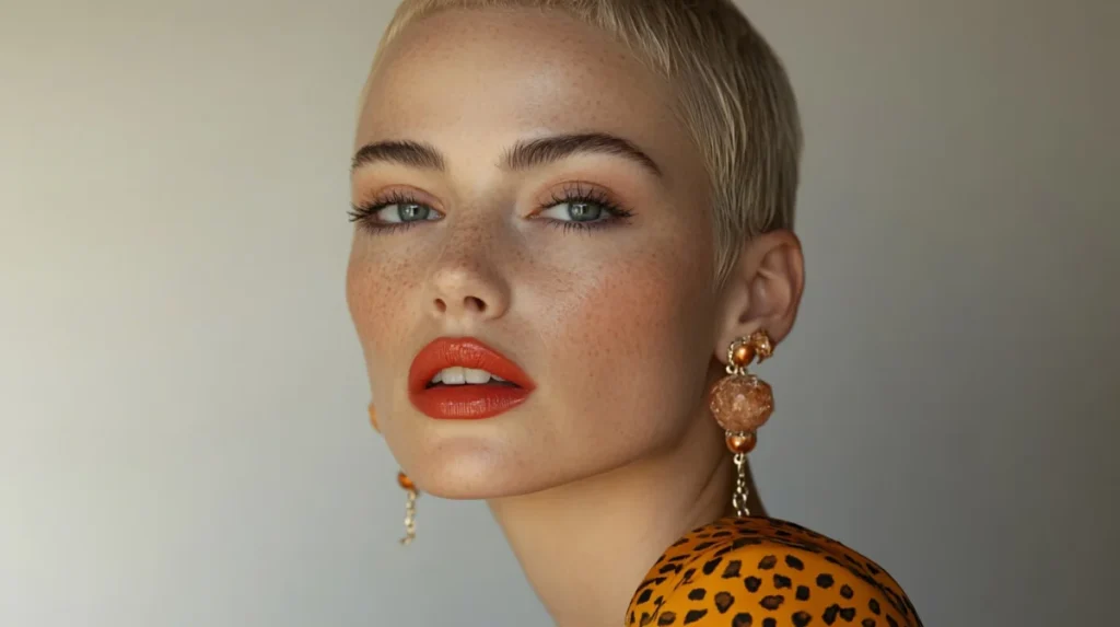 Close-up of woman with glowing skin and Sculptra-enhanced facial contours