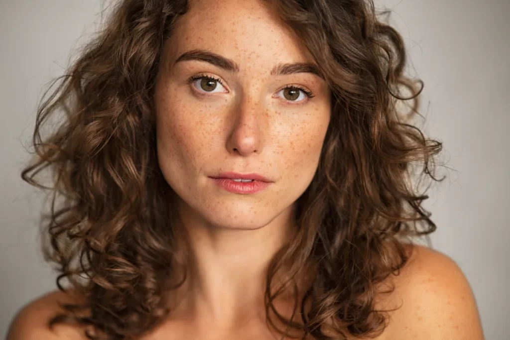 Close-up of woman with natural skin, perfect for dermal fillers treatment